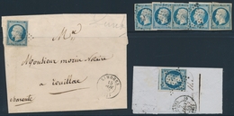 O EMISSION PRESIDENCE - O - N°10 (7ex) Dt 1 Pli, 1 Frgt - Maj. TB - 1852 Louis-Napoleon