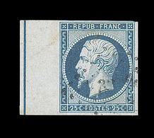 O EMISSION PRESIDENCE - O - N°10b - 25c Bleu - BdF Avec Filet D'encadrement - TB - 1852 Luigi-Napoleone