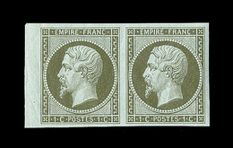 **/* NAPOLEON NON DENTELE - **/* - N°11 - Paire -1 Ex** - BdF - Signé Robineau - TB - 1853-1860 Napoleon III