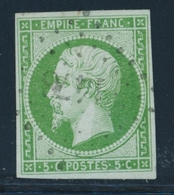 O NAPOLEON NON DENTELE - O - N°12 - Obl. PC 1476 - TB - 1853-1860 Napoléon III.