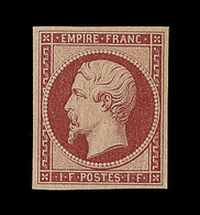 * NAPOLEON NON DENTELE - * - N°18d - Réimpression Du 1F Carmin - Comme ** - TB - 1853-1860 Napoleone III