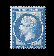 ** NAPOLEON DENTELE - ** - N°22 - 20c Bleu - Signé A. Brun - TB - 1862 Napoleon III