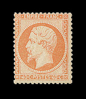 ** NAPOLEON DENTELE - ** - N°23 - 40c Orange - Signé - TB - 1862 Napoléon III