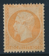 * NAPOLEON DENTELE - * - N°23 - 40c Orange -TB - 1862 Napoléon III.