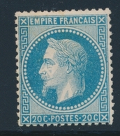 * NAPOLEON LAURE - * - N°29B - 20c Bleu - TB - 1863-1870 Napoléon III Lauré