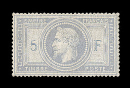 (**) NAPOLEON LAURE - (**) - N°33 - 5F Violet Gris - Signé A. Brun - TB - 1863-1870 Napoleon III Gelauwerd