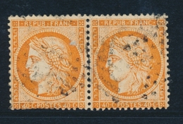 O SIEGE DE PARIS (1870) - O - N°38e - Paire - 4 Retouchés Tenant à Normal - 1ère Def. - 1870 Siège De Paris