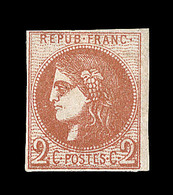 * EMISSION DE BORDEAUX - * - N°40Ba - 2c Rouge Brique - Signé Et Notifié Calves - TB - 1870 Ausgabe Bordeaux