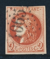 O EMISSION DE BORDEAUX - O - N°40Ba - 2c Rouge Brique - Obl GC 4065 - TB - 1870 Ausgabe Bordeaux