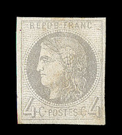 * EMISSION DE BORDEAUX - * - N°41 - 4c Gris Jaunâtre- TB - 1870 Emisión De Bordeaux