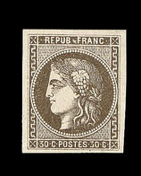 ** EMISSION DE BORDEAUX - ** - N°47 - 30c Brun - TB/SUP - 1870 Bordeaux Printing