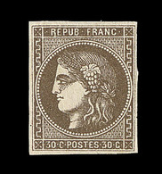 ** EMISSION DE BORDEAUX - ** - N°47 - 30c Brun - TB - Signé Jamet - TB - 1870 Ausgabe Bordeaux