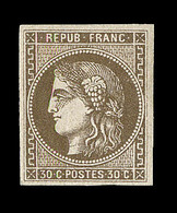 * EMISSION DE BORDEAUX - * - N°47 - 30c Brun - TB - 1870 Bordeaux Printing