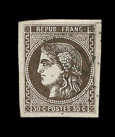 O EMISSION DE BORDEAUX - O - N°47d - 30c Brun Foncé - TB - 1870 Ausgabe Bordeaux