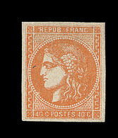 * EMISSION DE BORDEAUX - * - N°48 - 40c Orange - TB - 1870 Ausgabe Bordeaux