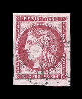 O EMISSION DE BORDEAUX - O - N°49 - Filet Voisin - 3 Belles Marges - TB - 1870 Ausgabe Bordeaux