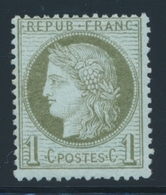 (**) CERES III ème REPUBLIQUE - (**) - N°50 - 1c Vert Clair Olive - TB - 1871-1875 Ceres