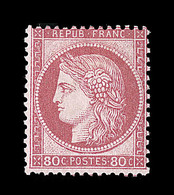 * CERES III ème REPUBLIQUE - * - N°57 - 80c Rose - Signé A. Brun - TB - 1871-1875 Cérès