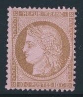 * CERES III ème REPUBLIQUE - * - N°58 - 10c Brun S/rose - TB - 1871-1875 Cérès