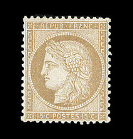 * CERES III ème REPUBLIQUE - * - N°59 - 15c Bistre - Signé Calves - TB - 1871-1875 Ceres