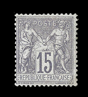 (**) TYPE SAGE - (**) - N°66 - 15c Gris - TB - 1876-1878 Sage (Type I)