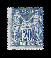 (*) TYPE SAGE - (*) - N°73c - 20c Bleu Foncé - Granet ND - B/TB - 1876-1878 Sage (Tipo I)