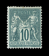 * TYPE SAGE - * - N°76 - 10c Vert - Bon Centrage - Signé A. Brun - TB - 1876-1878 Sage (Type I)