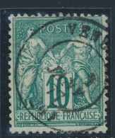 O TYPE SAGE - O - N°76 - 10c Vert - TB - 1876-1878 Sage (Tipo I)