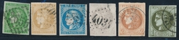 O LOTS-COLLECTIONS (Période Classique) - O - N°39/43A, 46B - 6 Valeurs - Etats Divers - Altri & Non Classificati