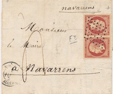 LAC N°18 - Tête-bêche (Faux) S/papier De La Mairie D'ALGER - TB - 1849-1876: Période Classique