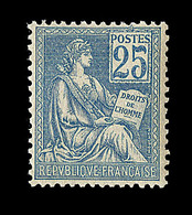 ** TYPE MOUCHON - ** - N°114 - 25c Bleu - Pièce De Luxe - TB - 1900-02 Mouchon