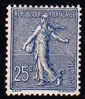 ** TYPE SEMEUSE LIGNEE - ** - N°132a - 25c Bleu - Luxe - TB - 1903-60 Sower - Ligned