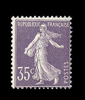 ** TYPE SEMEUSE CAMEE - ** - N°136 - 35c Violet - Signé Calves - TB - 1906-38 Säerin, Untergrund Glatt