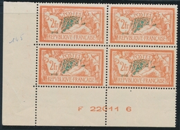 ** PERIODE SEMI-MODERNE - ** - N°145 - Bloc De 4 - CDF Avec N° De Machine + Certificat - TB - Unused Stamps