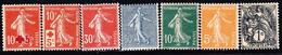 ** PERIODE SEMI-MODERNE - ** - N°146/7, 158/61 - Semeuses - TB - Unused Stamps