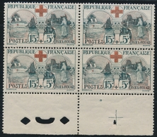 ** PERIODE SEMI-MODERNE - ** - N°156 - Bloc De 4 - BDF Complet Avec Perfo De Contrôle + Croix De Repère - TB - Unused Stamps