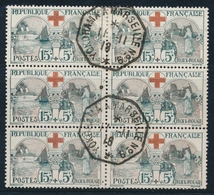 O PERIODE SEMI-MODERNE - O - N°156 Bloc De 6 - Obl Maritime Yokohama à Marseille - 11/11/1918 ( Jour De L'armistice) Obl - Unused Stamps