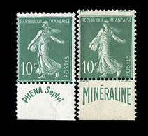 ** PERIODE SEMI-MODERNE - ** - N°188, 188A - Phéna Et Minéraline - TB - Unused Stamps