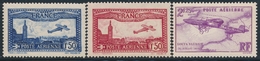 ** POSTE AERIENNE - ** - N°5/6, 7 - 3 Valeurs - TB - 1927-1959 Postfris