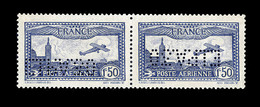 ** POSTE AERIENNE - ** - N°6c - Paire - EIPA 30 - TB - 1927-1959 Postfris