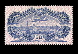 ** POSTE AERIENNE - ** - N°15 - 50F Outremer - TB - 1927-1959 Mint/hinged