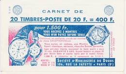 ** CARNETS ANCIENS - ** - N°1011B C15 - Série S16.58 - Variété 2ème "I" De FRIMATIC Cassé - Daté 19/12/58 -TB - Altri & Non Classificati