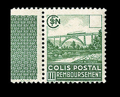 ** COLIS POSTAUX - ** - N°180b - 7F50 Vert Jaune - Valeur Omise - Rare - TB - Ungebraucht