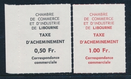 ** TIMBRES DE GREVE (REF. MAURY) - ** - N°10/11 - LIBOURNE - TB - Altri & Non Classificati