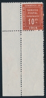 ** TIMBRES DE GUERRE - ** - N°1 - 10c Vermillon - Valenciennes - Superbe Coin De Feuille - Signé Calves - TB - Francobolli Di Guerra