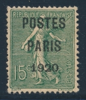 * PREOBLITERES - * - N°25 - Papier GC - TB Centrage - Comme ** - Signé Calves - B/TB - 1893-1947