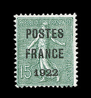 (*) PREOBLITERES - (*) - N°37 - 15c Olive- Signé Brun - TB - 1893-1947