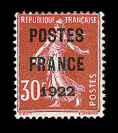 * PREOBLITERES - * - N°38 - 30c Rouge - Signé Scheller - TB - 1893-1947