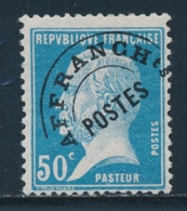 ** PREOBLITERES - ** - N°68 - 50c Pasteur - TB - 1893-1947