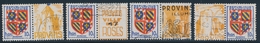 O BANDES PUBLICITAIRES - O - N°834 (x4) Avec PUB PROVINS - Ville Des Roses - TB - Other & Unclassified